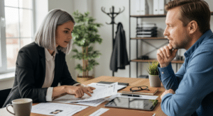 munkaerő közvetítés: toborzó és vezető CV-ket áttekintenek